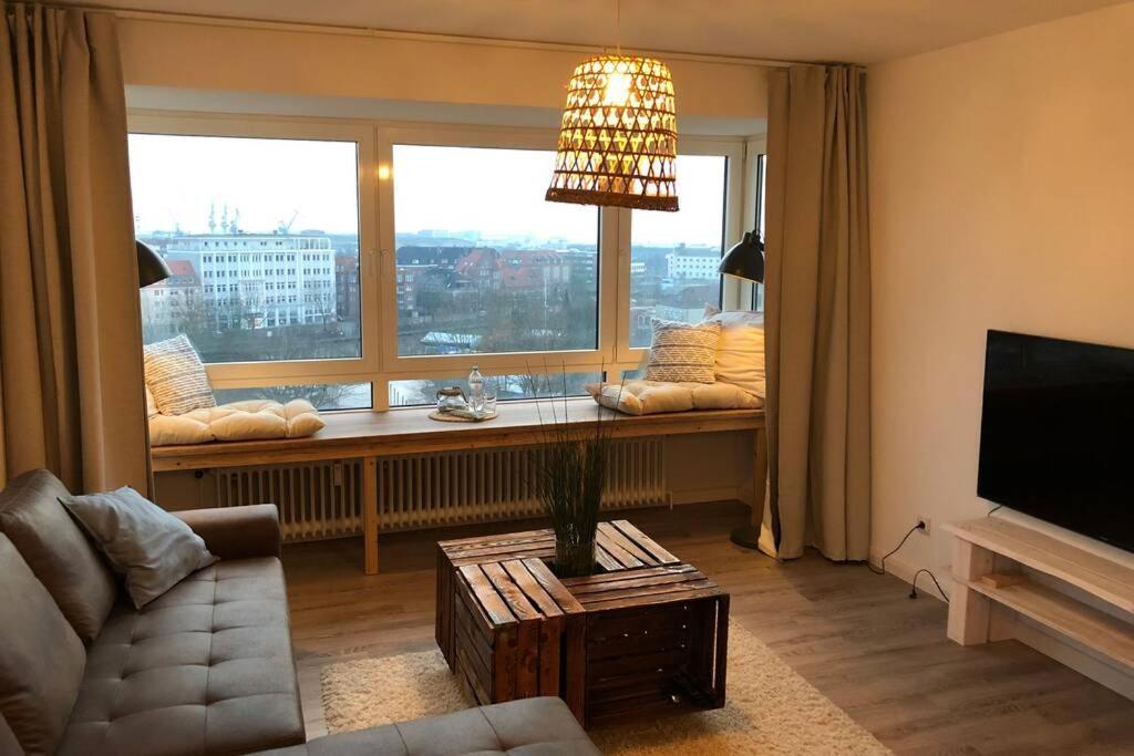 Yachtpanorama Weser Und Yachthafenblick 1 Zi 7Og 不来梅港 外观 照片